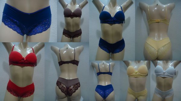 Conj Lingerie em renda - kit com 10 peças sortidas cod-11