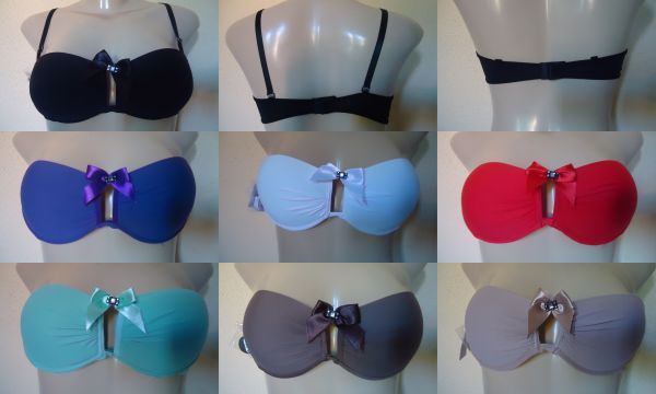 Sutiã meia taça - kit com 15 peças sortidas cod-09